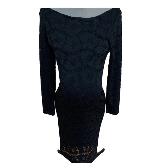 Isabel Maternity by Ingrid & Isabel Dresses & Skirts - Ingrid & Isabel maternity long sleeve black lace straight fit dress medium size